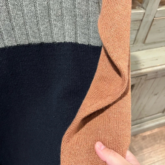 Madewell womens color block turtle neck sweater dress size XS - Picture 2 of 7